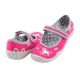 Scarpe per bambini Befado 114X324 rosa grigio 4