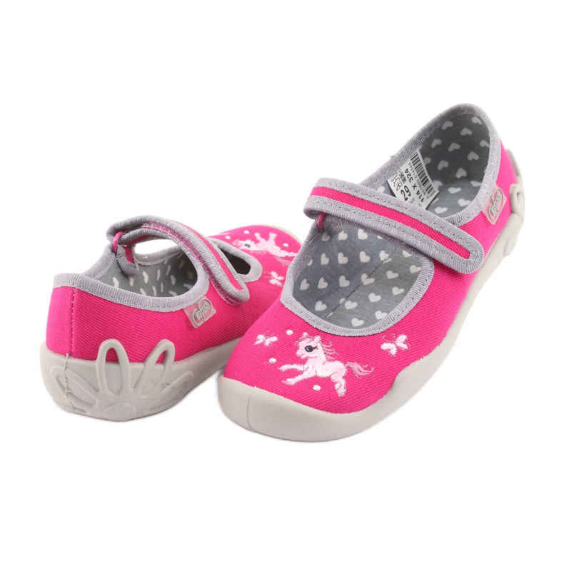 Scarpe per bambini Befado 114X324 rosa grigio 4