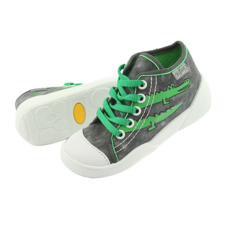 Scarpe per bambini Befado 218P053 grigio verde 4