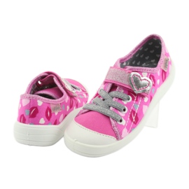 Scarpe per bambini Befado 251X123 bianca rosa grigio 4