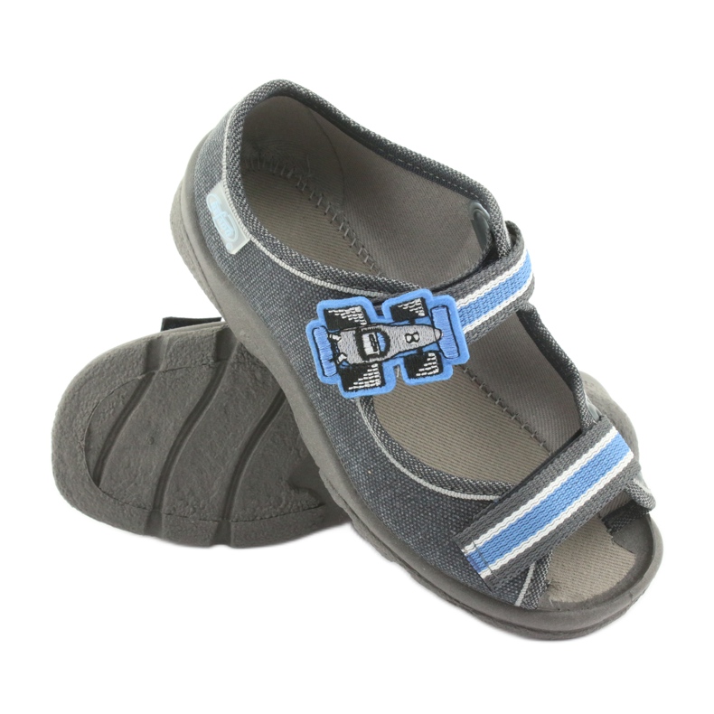 Scarpe per bambini Befado 969X127 blu grigio 3