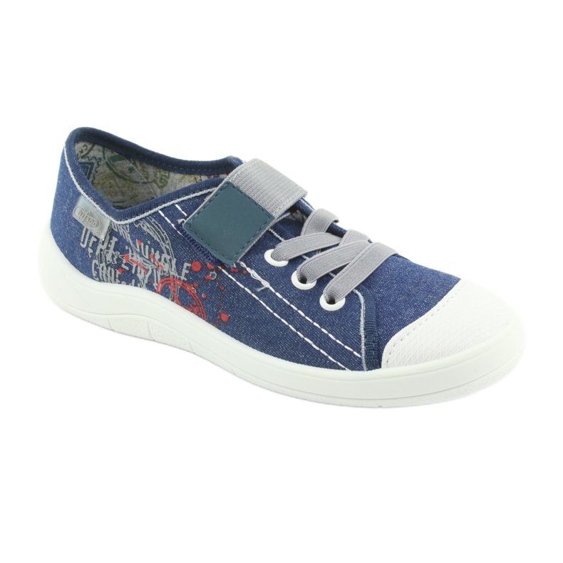 Scarpe per bambini Befado 251Y116 bianca blu navy 1