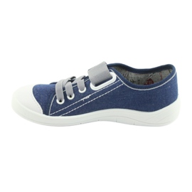 Scarpe per bambini Befado 251Y116 bianca blu navy 2