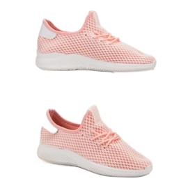 SHELOVET Scarpe sportive con rete rosa 2