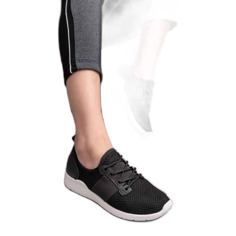 SHELOVET Scarpe sportive slip-on nero 1
