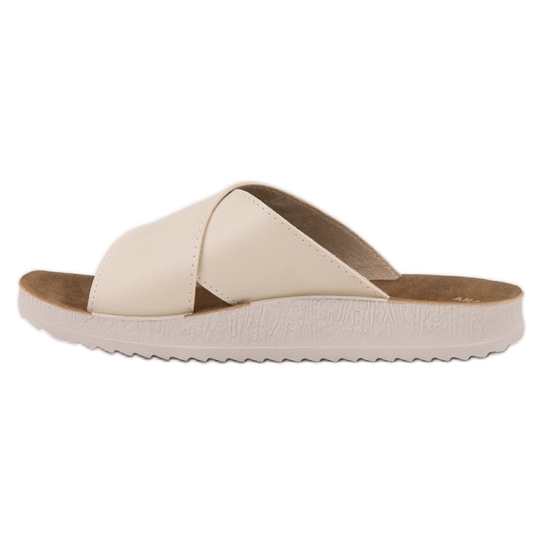 SHELOVET Pantofole in ecopelle marrone 2
