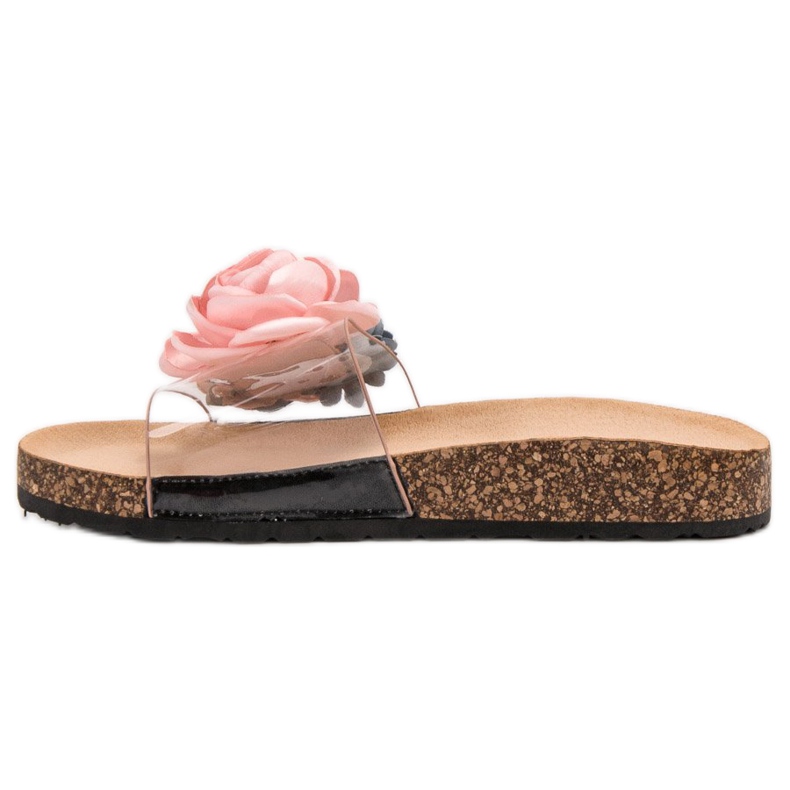 Super Me Pantofole Con Fiori rosa 1