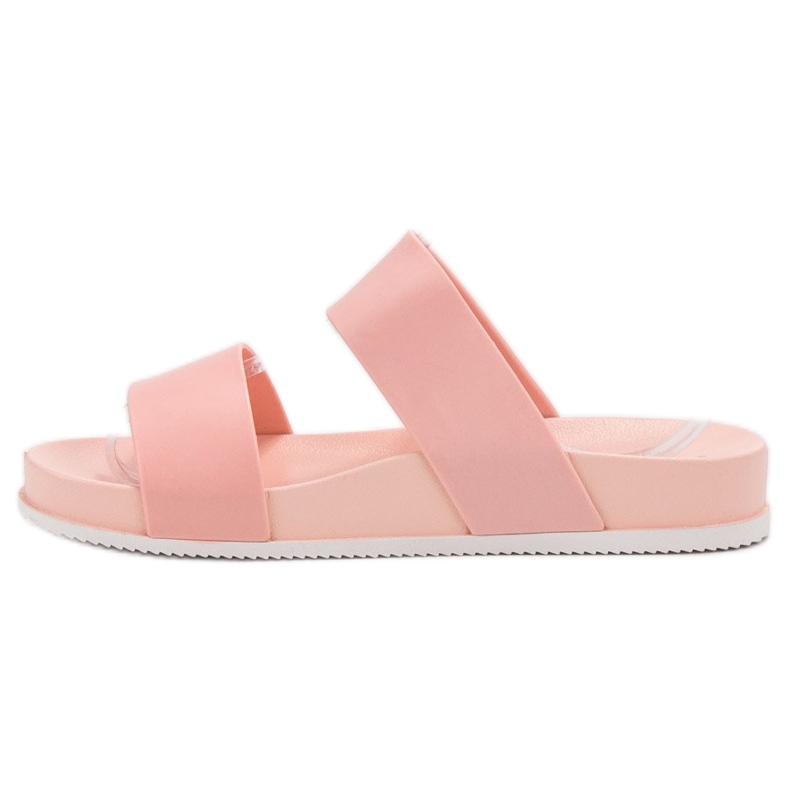 Laura Mode Pantofole di gomma rosa 1
