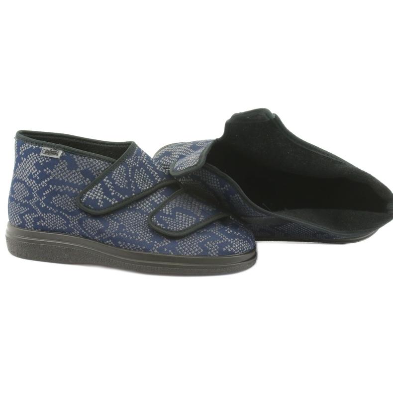Scarpe da donna Befado pu 986D009 nero blu navy grigio 4