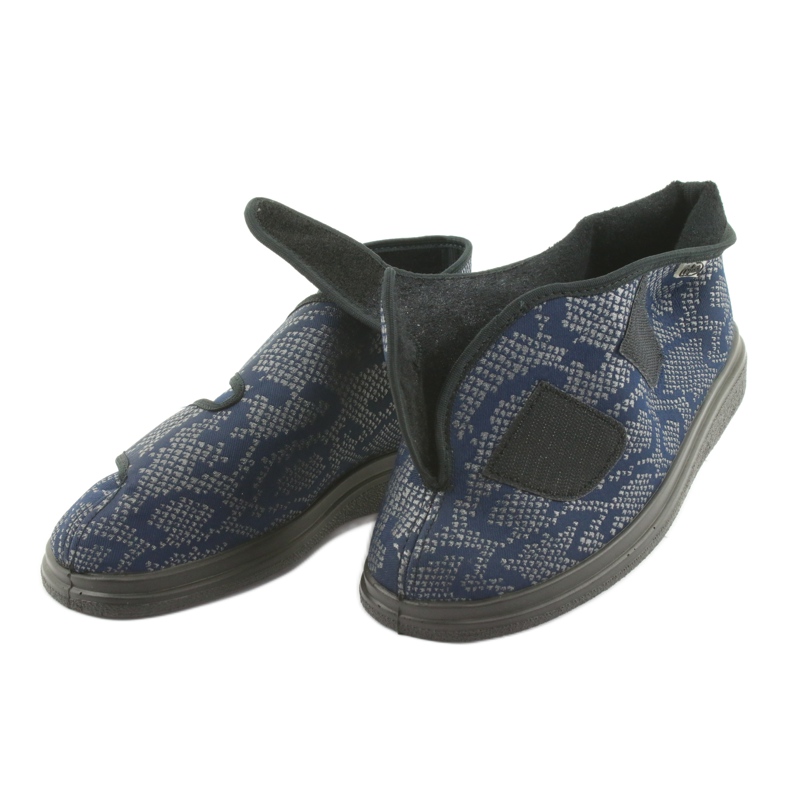 Scarpe da donna Befado pu 986D009 nero blu navy grigio 3