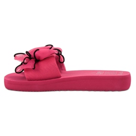 Best Shoes Pantofole in schiuma con fiocco rosa 1