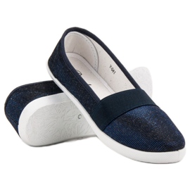 Renda Scarpe da ginnastica glitterate blu navy blu 2