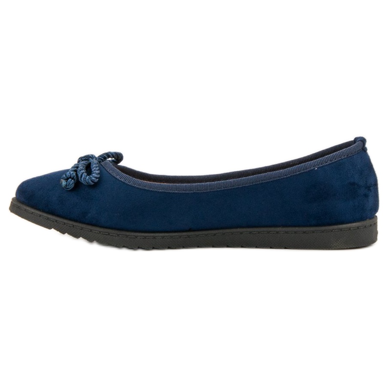 Comer Ballerine in camoscio blu 1