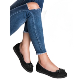 Comer Ballerine in camoscio nero 2