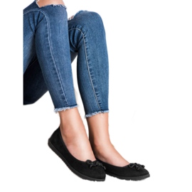 Comer Ballerine in camoscio nero 1