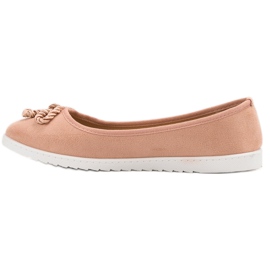 Comer Ballerine in camoscio rosa 1