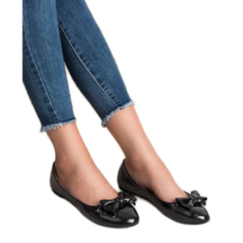 Comer Ballerine Laccate Con Fiocco nero 2