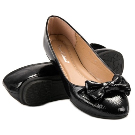 Comer Ballerine Laccate Con Fiocco nero 1