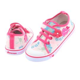 American Club Sneakers Mouth Soletta in pelle americana bianco marrone rosa 4