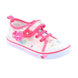 American Club Sneakers Mouth Soletta in pelle americana bianco marrone rosa 1
