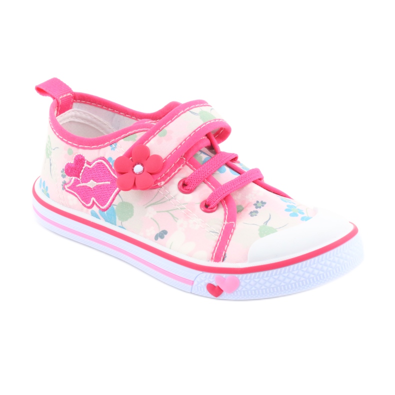 American Club Sneakers Mouth Soletta in pelle americana bianco marrone rosa 1