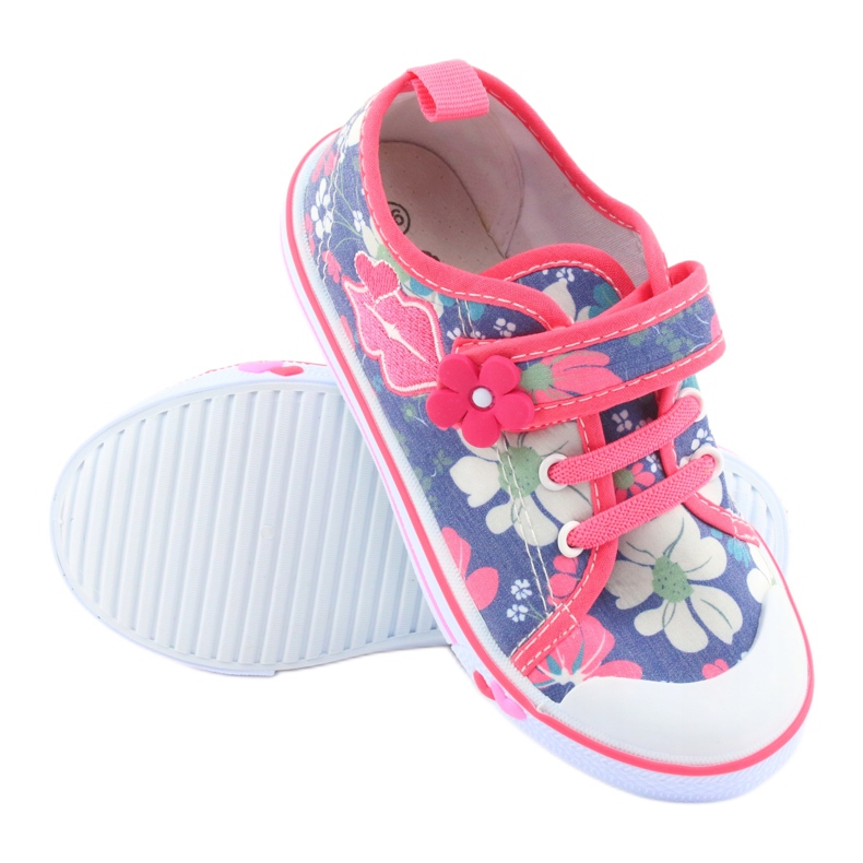 Sneakers Usta American Club inserto in pelle rosso blu multicolore 3