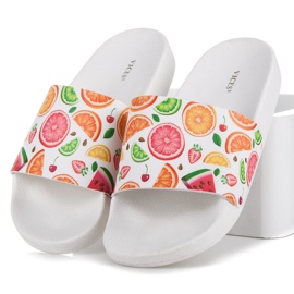 Vices Pantofole di frutta bianco 1