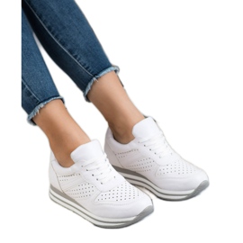 Kylie Scarpe sportive in ecopelle bianca 2
