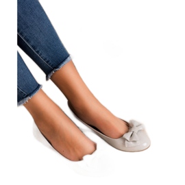 Comer Ballerine Laccate Con Fiocco grigio 2