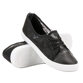 Mckeylor Sneakers basse in pizzo nero 1