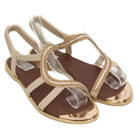 Sandali beige asimmetrici GD4157 Beige 1