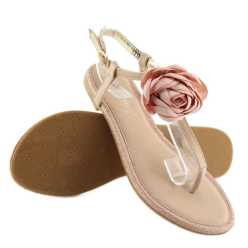 Infradito con fiore rosa T314P Pink 2