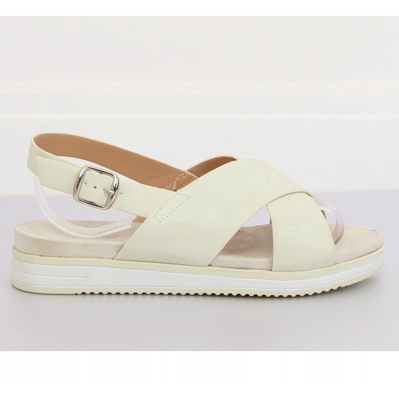 Sandali da donna bianchi 1495 White bianco 2