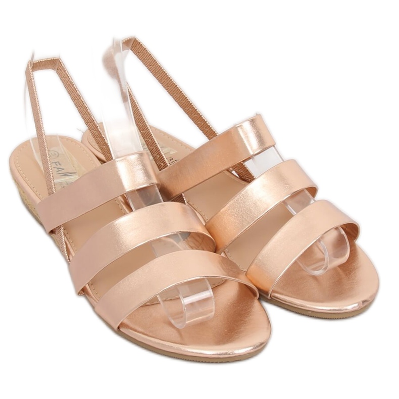 Sandali espadrillas champagne SM007 Champagne rosa 1