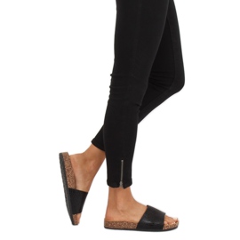 Pantofole nere da donna nere PK44491 Black nero 1