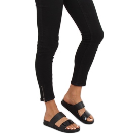 Pantofole nere da donna nere TS-23 Black nero 2