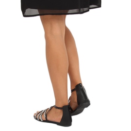 Sandali da donna neri LL6339 Nero 1