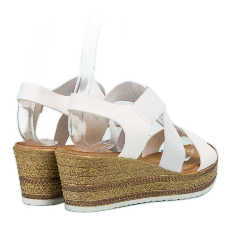 Flyfor Sandali leggeri senza lacci bianca 1