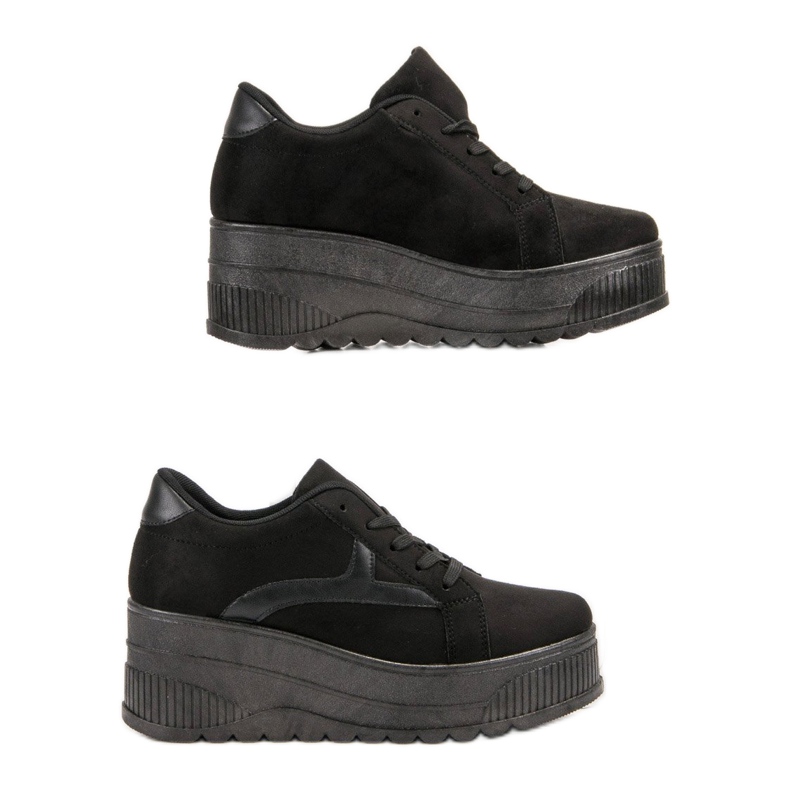 SHELOVET Scarpe nere sulla piattaforma nero 1