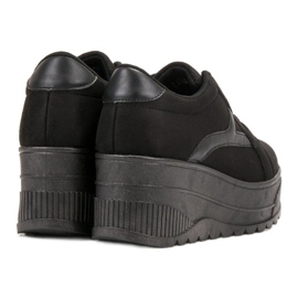 SHELOVET Scarpe nere sulla piattaforma nero 2