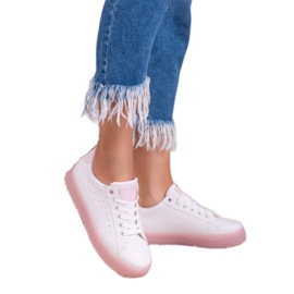 SHELOVET Scarpe sportive stringate bianca 1