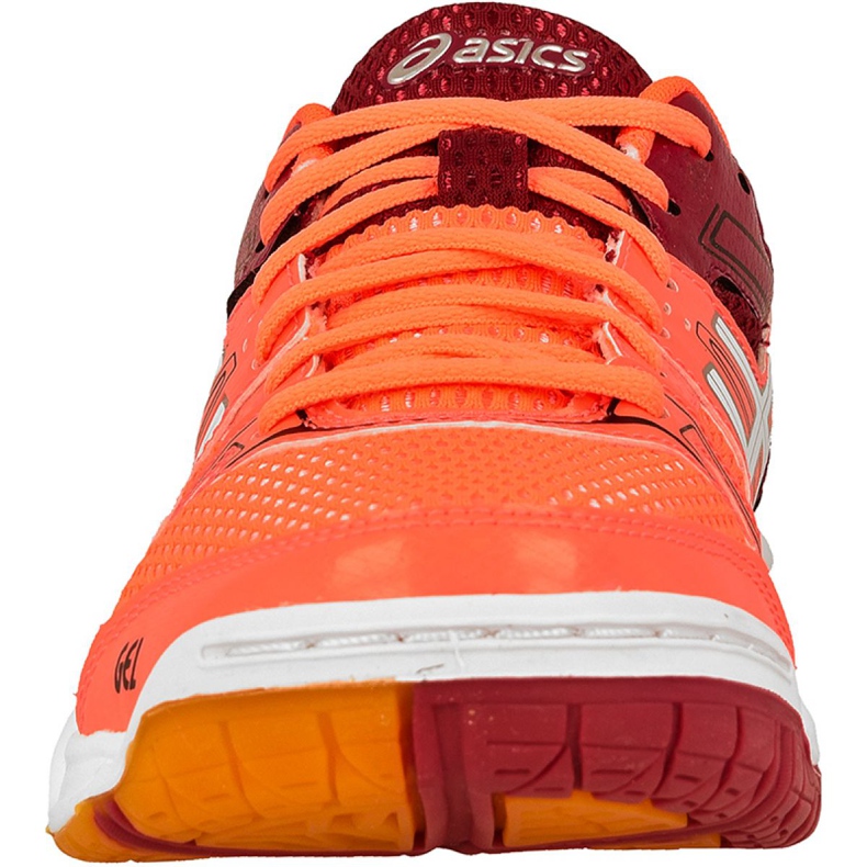 Asics Gel-Rocket 7 W B455N-0601 scarpe da pallavolo multicolore arancia 2