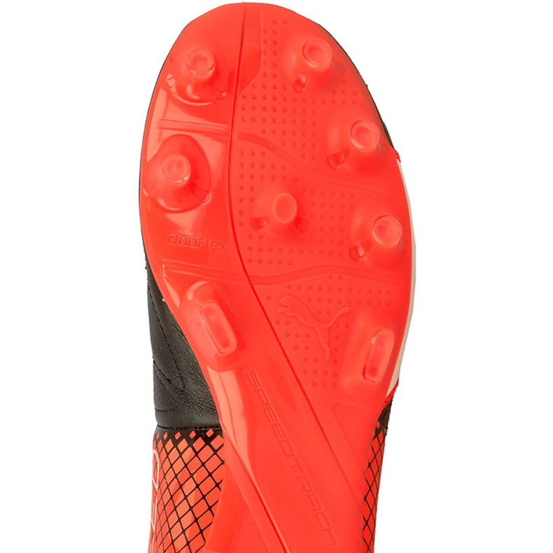 Scarpe da calcio Puma evoSPEED 3.4 Tricks Leather Fg M 10379401 blu, bianco, nero multicolore 1