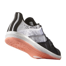 Scarpe da allenamento Adidas Gymbreaker Bounce W BB3985 bianco nero grigio 1
