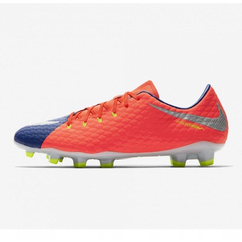 Nike Hypervenom Phelon Iii Fg M 852556-409 scarpe da calcio nero, viola, arancione arancia 1