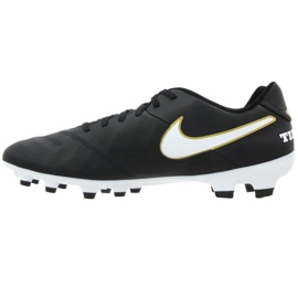 Scarpe da calcio Nike Tiempo Genio Ii Leather Fg M 819213-010 nero nero 1