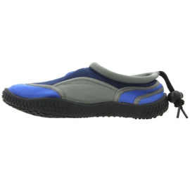 Scarpe da spiaggia in neoprene Aqua-Speed ​​Jr., blu navy e grigio multicolore 1