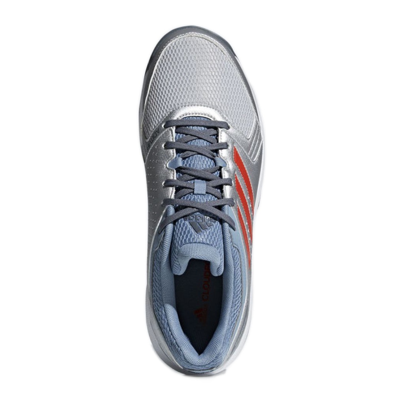 Scarpa da pallamano Adidas Essence M BB6342 blu argento 1