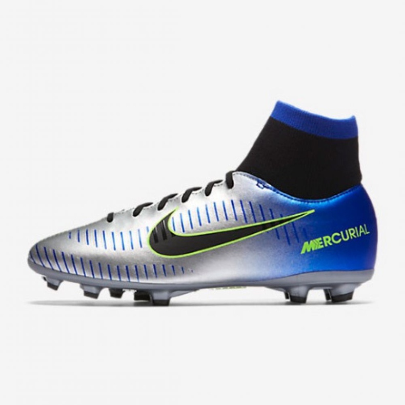 Nike Mercurial Victory Vi Df Neymar Fg Jr 921486-407 scarpe da calcio multicolore d'argento 1