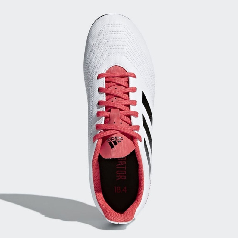 Scarpe da calcio Adidas Predator 18.4 FxG Jr CP9241 multicolore bianco 2